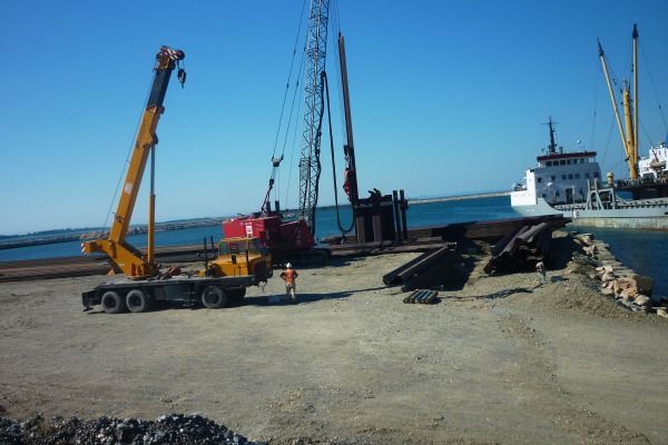 Construction works of Shengjin New Port Project