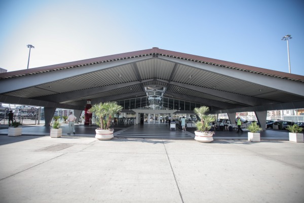 Construction of the ferry terminal building and yard Infrastructure